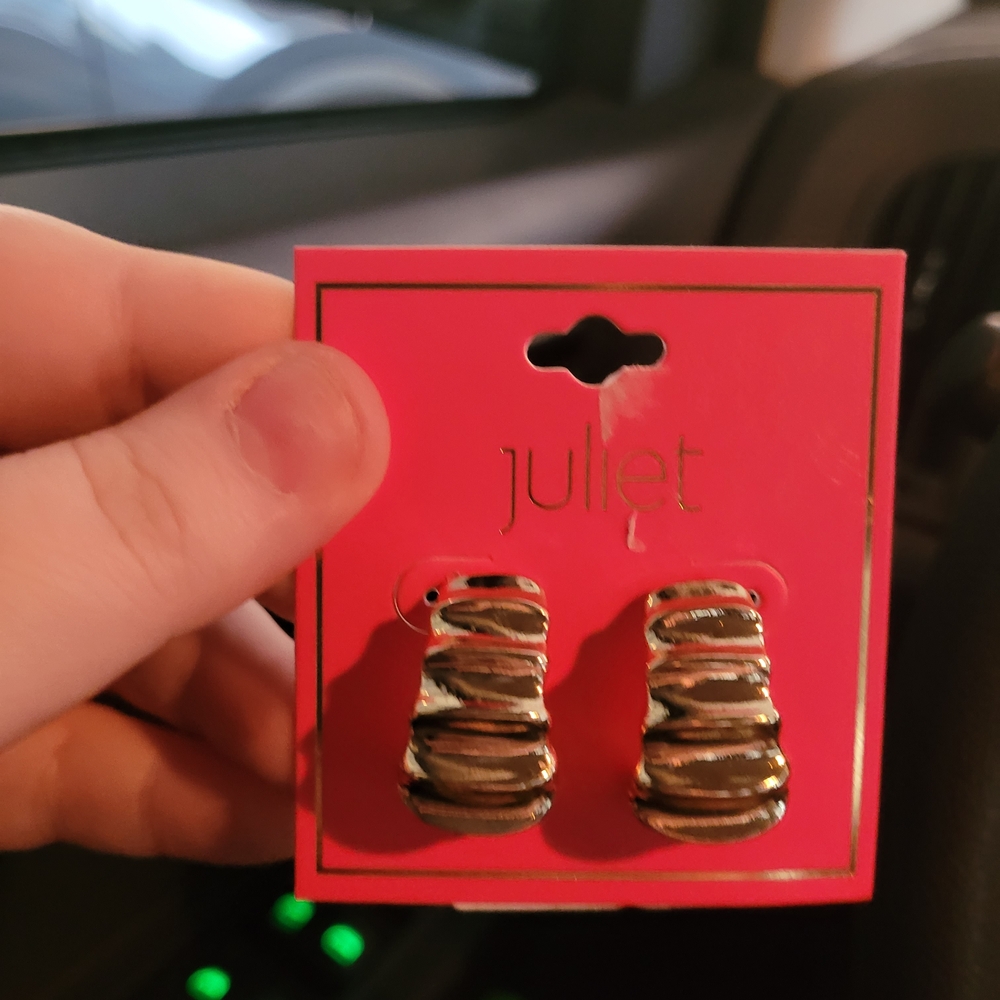 Juliet Gold and Silver Women Earrings